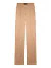 Tom Ford Logo-banded Silk Pj Pants In Beige