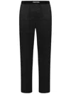 Tom Ford Stretch Silk Trousers In Black