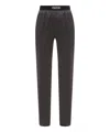 Tom Ford Stretch Lustrous Velour Signature Leggings Trousers Black In Black
