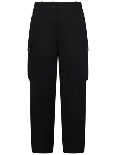 Tom Ford Cotton Twill Cargo Pants In Black