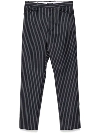 Tom Ford Trousers Blue In Gray