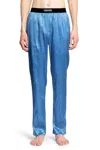 Tom Ford Silk Pyjama Pants In Blue