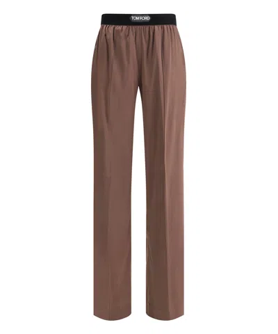 Tom Ford Trousers In Brown