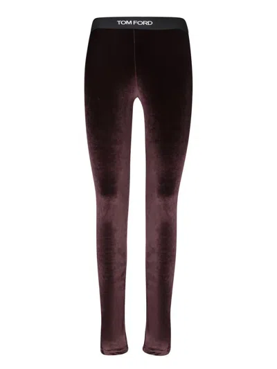 Tom Ford Trousers In Brown
