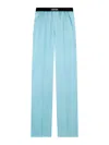 Tom Ford Straight Trousers In Clear Blue