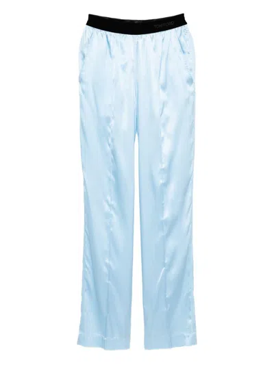 Tom Ford Trousers Clear Blue
