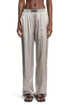 Tom Ford Silk Satin Pijama Pant In Gray
