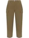 Tom Ford Logo Patch Cargo Pants In Green