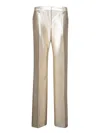 Tom Ford Low-waist Metallic Trousers With Lurex Finish In Grey