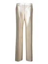 Tom Ford Low-waist Metallic Trousers With Lurex Finish In Grey