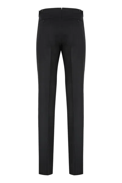 Tom Ford Trousers In Wool In Black