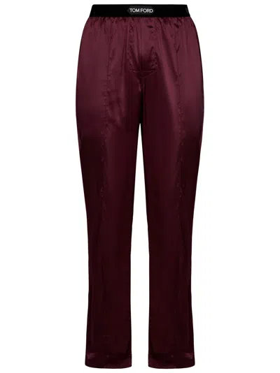 Tom Ford Trousers In Purple