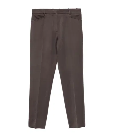 Tom Ford Trousers With Belt Loops In Brown