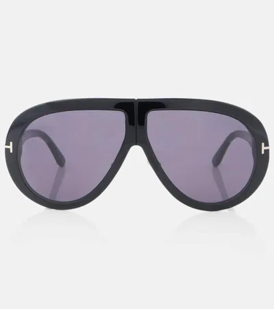 Tom Ford Troy Aviator Sunglasses In Black
