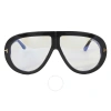 TOM FORD TOM FORD TROY BLUE LIGHT BLOCK PILOT UNISEX SUNGLASSES FT0836 001 61