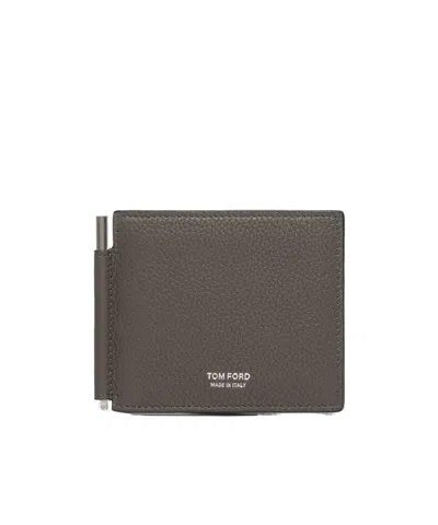 Tom Ford T-series Wallets In Brown