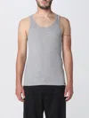 Tom Ford Cotton Blend Tank Top In Gray