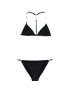 Tom Ford Triangle Bikini Set Adjustable Straps Hardware In Black