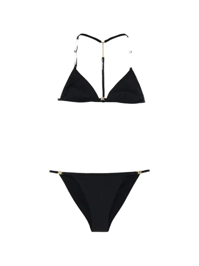 Tom Ford Triangle Bikini Set Adjustable Straps Hardware In Black