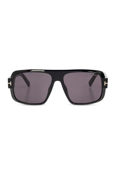 Tom Ford Turner Aviator Frame Sunglasses Sunglasses In Black