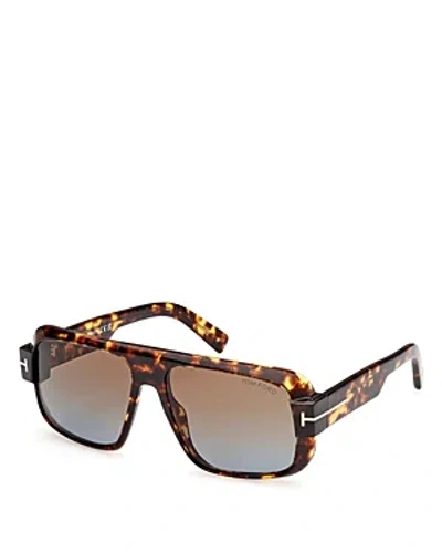 Tom Ford Turner Navigator Sunglasses, 58mm In 52f