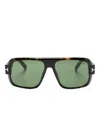 Tom Ford Turner Pilot-frame Sunglasses In 褐色
