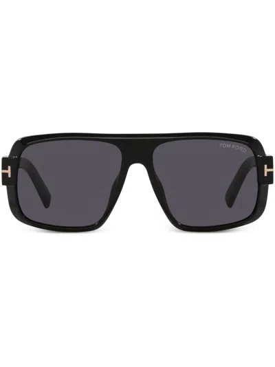Tom Ford Blake Pilot-frame Sunglasses In Black