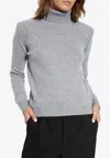 Tom Ford Cashmere Knit Turtleneck Sweater In Gray