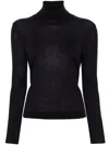 Tom Ford Silk Cashmere Turtleneck Sweater Sweaters And Cardigans In Blue