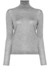 Tom Ford Cashmere Knit Turtleneck Sweater In Grey