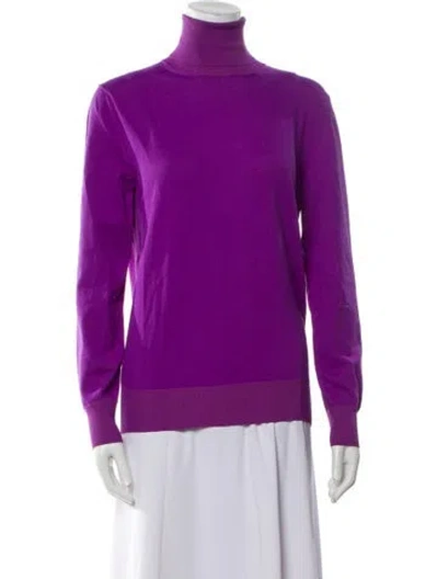 Pre-owned Tom Ford Turtleneck Long Sleeve Sweatshirt In Purple