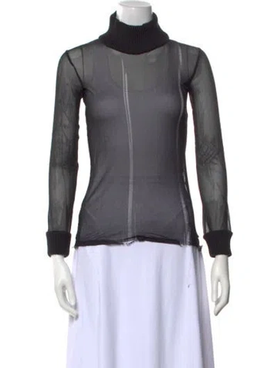Pre-owned Tom Ford Turtleneck Long Sleeve Top In Black