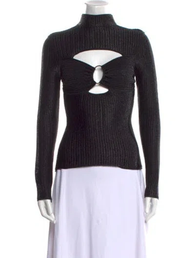 Pre-owned Tom Ford Turtleneck Long Sleeve Top In Black
