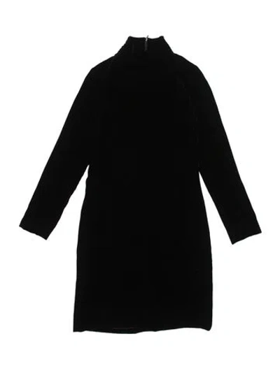 Pre-owned Tom Ford Turtleneck Mini Dress In Black
