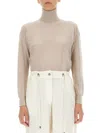 Tom Ford Turtleneck Long-sleeved Knit Jumper In Gray