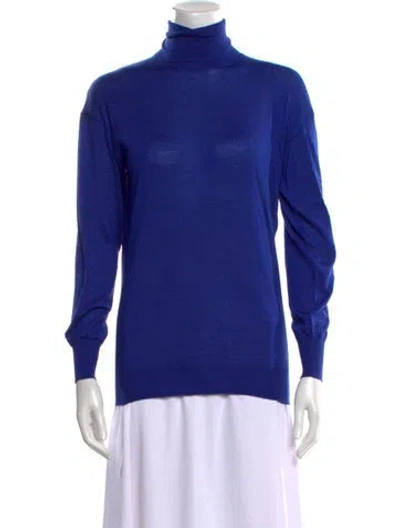 Pre-owned Tom Ford Turtleneck Sweater In Blue
