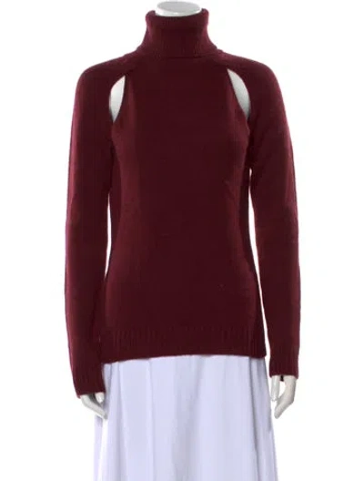 Pre-owned Tom Ford Turtleneck Sweater In Burgundy