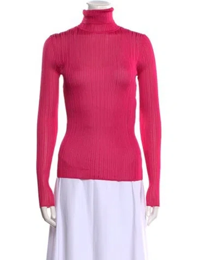 Pre-owned Tom Ford Turtleneck Sweater In Pink