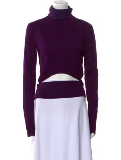 Pre-owned Tom Ford Turtleneck Sweater In Purple