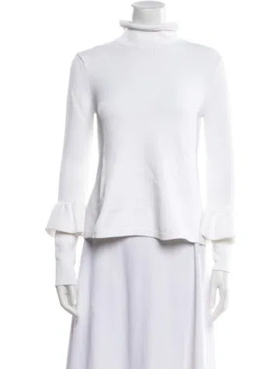 Pre-owned Tom Ford Turtleneck Sweater In White