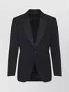 Tom Ford Tuxedo Jacket With Notch Lapel And Pockets In Black