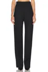 Tom Ford Tuxedo Straight Fluid Pant In Black