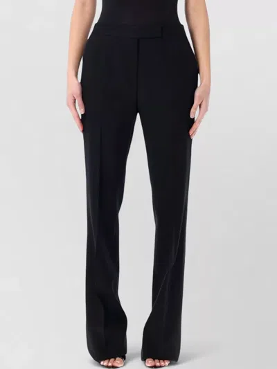 Tom Ford Tuxedo Straight Leg Grain De Poudre Trousers In Black