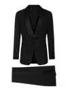 Tom Ford Bi-stretch Plain Weave Shelton Evening Suit In Negro