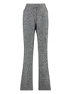 Tom Ford Tweed Flared Trousers In Gray