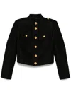 Tom Ford Cropped Military Jacket In Black