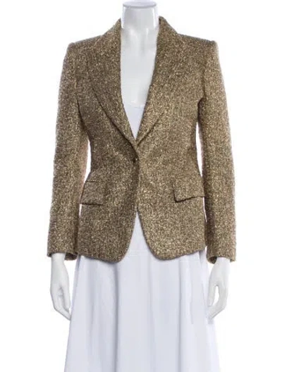 Pre-owned Tom Ford Tweed Pattern Blazer In Multicolor