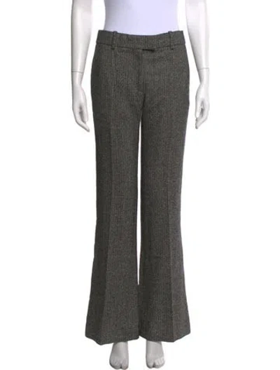 Pre-owned Tom Ford Tweed Pattern Flared Pants In Neutral