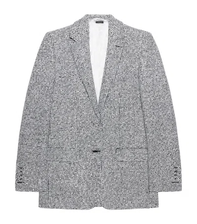 Tom Ford Tweed Sequinned Chevron Blazer