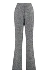 Tom Ford Tweed Flared Trousers In Multicolor